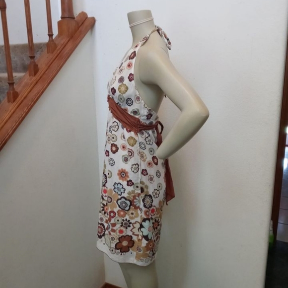 Vanity Size M Floral Halter Top Dress - Picture 7 of 7